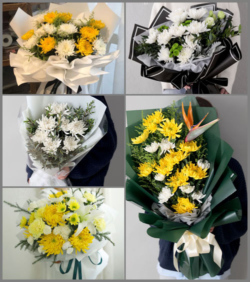 广东揭阳市揭东区云路镇北洋村白事花束代送